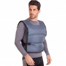 Жилет обважнювач із фіксованою вагою SP-Planeta TA-3547-6 вага-6кг сірий