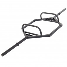 Гриф треп шестигранний або рама для тяги Zelart TA-3646 довжина 2,25м ø50мм чорний