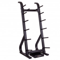 Стійка вертикальна для млинців дисків штанг та бодібарів Zelart TA-3653 розмір-62,4x75,7x148,1см чорний