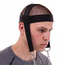 Упряжь тренажер для тренировки мышц шеи SP-Planeta TA-3905 (полиэстер, неопрен, металл, черный)