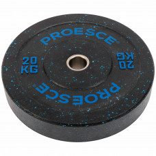 Бамперні диски із структурної гуми Bumper Plates Record TA-4782-20 51мм 20кг чорний-синій