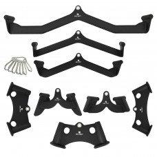 Набор рукояток для блочных тренажеров 8 штук Zelart TA-4831 MULTI-HANDLES SETS (металл)