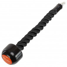 Канат гнучка тяга для трицепса з одиночним хватом ручка для блочного тренажера Zelart TA-4833 35см чорний