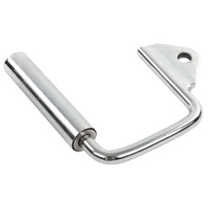 Рукоятка одиночна відкрита ручка для блочного тренажера Zelart TA-5132 хром