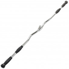 Рукоятка для тяги на біцепс і трицепс W-подібна ручка для блочного тренажера Record TA-5145 хром