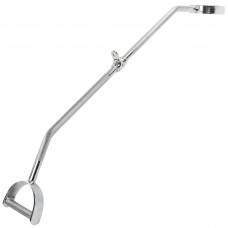 Рукоятка для тяги вигнута з широким паралельним хватом ручка для блочного тренажера Zelart TA-5151 хром