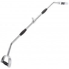 Рукоятка для тяги вигнута з широким паралельним хватом ручка для блочного тренажера Record TA-5152 хром