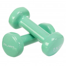Гантелі для фітнесу вінілові Zelart Beauty TA-5225-1 2шт 1кг кольори в асортименті