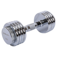 Гантель розбірна сталева хромована Zelart TA-5451-10 1шт 10кг хром