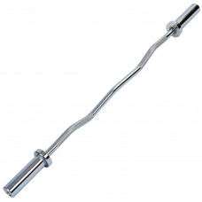 Гриф для штанги сталевий хромований Олімпійський W-подібний Zelart TA-5721-1 довжина 1,2м ø50мм хром