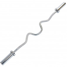 Гриф для штанги сталевий хромований Олімпійський Z-подібний Zelart TA-5722-1 довжина 1,2м ø50мм хром