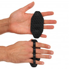 Накладки на долоні грипси Gym Grips для силових тренувань та турніка силіконові нековзні SP-Sport TA-6742 2 шт чорний