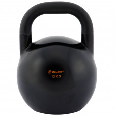 Гиря змагальна цільна сталева пофарбована Zelart TA-7795-12 12кг чорний