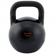 Гиря змагальна цільна сталева пофарбована Zelart TA-7795-30 30кг чорний