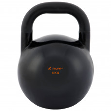 Гиря змагальна цільна сталева пофарбована Zelart TA-7795-6 6кг чорний