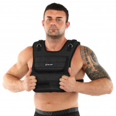 Жилет обважнювач з регульованою вагою Zelart WEIGTH VEST TA-7805-10 вага-0,5-10кг чорний