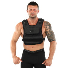 Жилет обважнювач з регульованою вагою Zelart WEIGTH VEST TA-7805-20 вага-0,5-20кг чорний