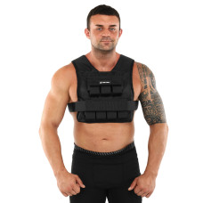 Жилет обважнювач з регульованою вагою Zelart WEIGTH VEST TA-7815-15 вага-1-15кг чорний
