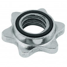 Замок гайка хромований для грифа SHUANG CAI SPORTS TA-8058-28 1шт діаметр-28мм хром