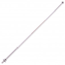 Гриф для штанги сталевий хромований прямий із замками SHUANG CAI SPORTS TA-8067 довжина 1,8м діаметр-25мм вага-6,7кг хром