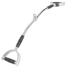 Рукоятка для тяги вигнута з широким паралельним хватом ручка для блочного тренажера Record TA-8237 хром