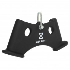 Рукоятка для тяги з вузьким хватом Triceps Grip нековзне покриття Zelart TA-9627 33см чорний