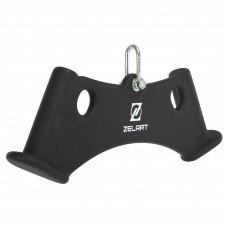 Рукоятка для тяги з вузьким хватом Triceps Grip нековзне покриття Zelart TA-9630 42см чорний