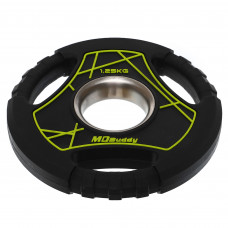 Млинці диски поліуретанові з потрійним хватом та металевою втулкою MD Buddy TA-9647-1_25 51мм 1,25кг чорний
