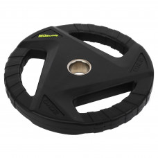 Млинці диски гумові з потрійним хватом та металевою втулкою MD Buddy TA-9649-20 51мм 20кг чорний