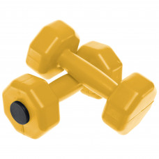 Гантели для фитнеса пластиковые Champion TA-9820-1_5 (2x1,5кг) (цена за 2шт, наполнитель-цемент, цвета в ассортименте)