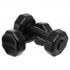 Гантели для фитнеса пластиковые Champion TA-9820-1 (2x1кг) (цена за 2шт, наполнитель-цемент, цвета в ассортименте)