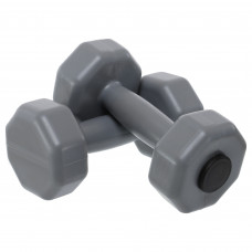 Гантели для фитнеса пластиковые Champion TA-9820-1 (2x1кг) (цена за 2шт, наполнитель-цемент, цвета в ассортименте)