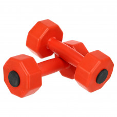Гантели для фитнеса пластиковые Champion TA-9820-2 (2x2кг) (цена за 2шт, наполнитель-цемент, цвета в ассортименте)