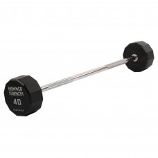 Штанга нерозбірна з фіксованою вагою пряма PEV HAMMER STRENGHT TA-9979-40 40кг чорний