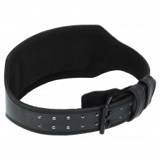 Пояс атлетичний шкіряний FISTRAGE VL-4163 спинка-15см розмір-L-XXL чорний