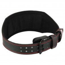 Пояс атлетичний шкіряний FISTRAGE VL-4343 спинка-15см розмір-S-XL чорний-червоний