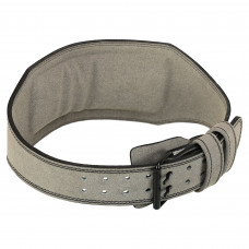 Пояс атлетичний шкіряний FISTRAGE VL-4374 спинка-15см розмір-S-XL сірий