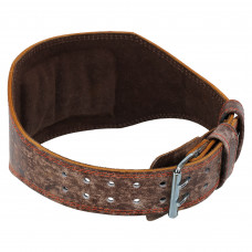 Пояс атлетичний шкіряний FISTRAGE VL-4726 спинка-15см розмір-S-XL коричневий