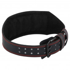 Пояс атлетичний шкіряний FISTRAGE VL-5478 спинка-15см розмір-S-XL чорний