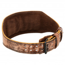 Пояс атлетичний шкіряний FISTRAGE VL-6049 спинка-15см розмір-S-XXL коричневий