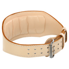 Пояс атлетичний шкіряний VELO VL-6624 спинка-15см розмір-S-XXL спинка-15см бежевий