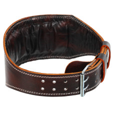 Пояс атлетичний шкіряний VELO VL-6627 спинка-15см розмір-S-XXL спинка-15см чорний-коричневий