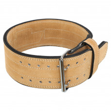 Пояс для пауерліфтингу шкіряний VELO VL-6645 спинка-10см розмір-M-L бежевий