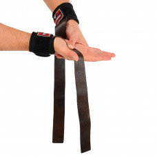 Напульсник з лямкою для станової тяги FISTRAGE VL-7725 2шт чорний