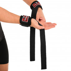 Напульсник з лямкою для станової тяги FISTRAGE VL-7727 2шт чорний