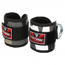 Манжет (ремень) для силовой тяги на голень и запястье FISTRAGE (2шт) VL-7731 (нейлон, металл)