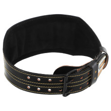 Пояс атлетичний шкіряний VELO VL-8179 спинка-15см розмір-M-XXL чорний