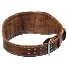 Пояс атлетичний шкіряний VELO VL-8181 спинка-15см розмір-M-XXL коричневий-жовтий