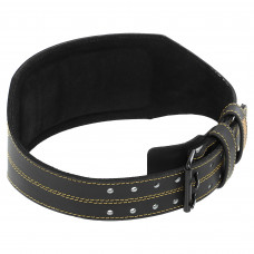 Пояс атлетичний шкіряний FISTRAGE VL-8440 спинка-15см розмір-S-XL чорний