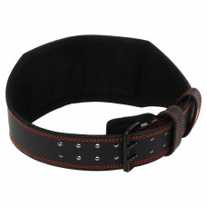 Пояс атлетичний шкіряний FISTRAGE VL-8443 спинка-15см розмір-S-XL чорний